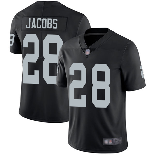 Men Oakland Raiders Limited Black Josh Jacobs Home Jersey NFL Football #28 Vapor Untouchable Jersey->oakland raiders->NFL Jersey